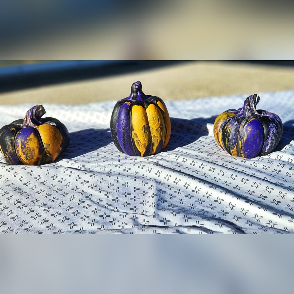 Hand Painted Pumpkins (3)